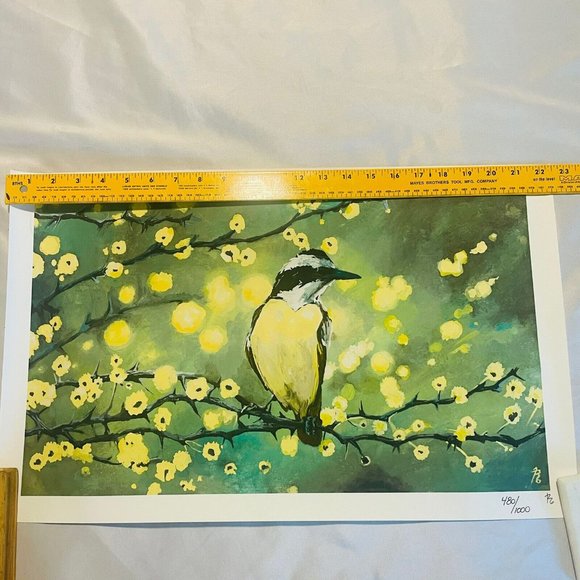 Beaconhill Collective Spring Bird Limited Edition 480/1000 Giclee Print 12x20.5” - Picture 5 of 12